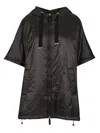 Max Mara The Cube Black Greenci Hooded Padded Cape In Black