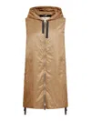 Max Mara The Cube Drop-proof Technical Canvas Vest In Nude & Neutrals