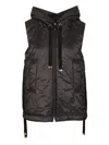Max Mara The Cube Padded Gilet With Hood Coats Black In Brown