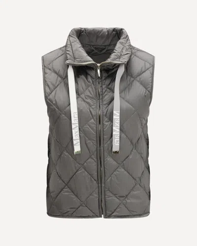 Max Mara The Cube Padded Tregic Vest In Gray