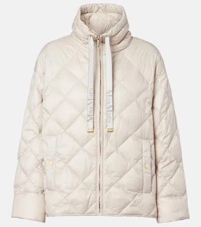 Max Mara The Cube Pisoft Quilted Down Jacket In Neutral