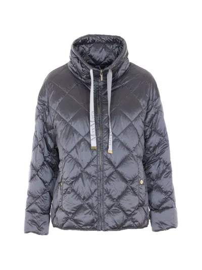 Max Mara The Cube Quilted Blouson Jacket In Gray