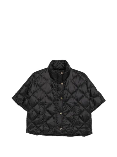 Max Mara The Cube Quilted Down Jacket In Black