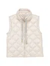 Max Mara The Cube Quilted Down Vest In Neutral