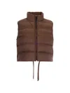 Max Mara The Cube Quilted Gilet In Brown