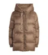 Max Mara The Cube Quilted Jacket In Brown