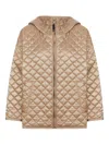 Max Mara The Cube Reversible Padded Canvas Jacket In Brown