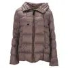 Max Mara The Cube Quilted With Hood Down Jacket In Brown Polyester In Brown