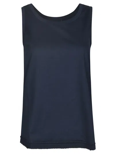 Max Mara The Cube Racer Jersey Tank Top In Blue