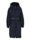 Max Mara The Cube Raincoat In Blue