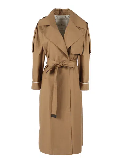 Max Mara The Cube Raincoat In Brown