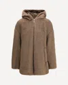 Max Mara The Cube Reversible Midi Down Jacket In Brown
