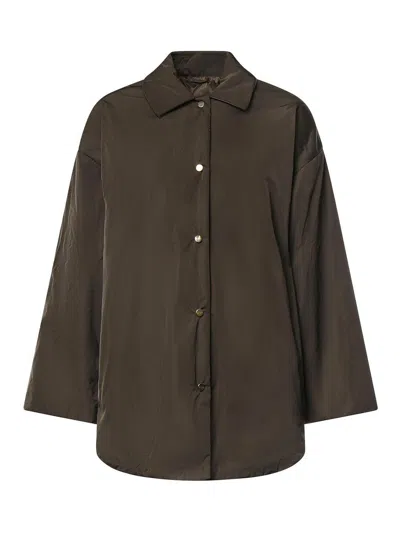 Max Mara The Cube Reversible Padded Jacket In Green