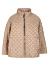 Max Mara The Cube Reversible Water-repellent Canvas Cape Coats Grey In Brown
