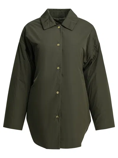 Max Mara The Cube Reversible Water-resistant Padded Jacket In Green