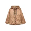 Max Mara The Cube Satin Hooded Jacket In Multi