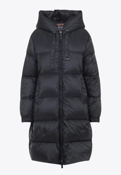 Max Mara The Cube Sei Down Parka In Black