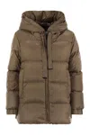 Max Mara The Cube Seia Quilted Jacket Brown In Green