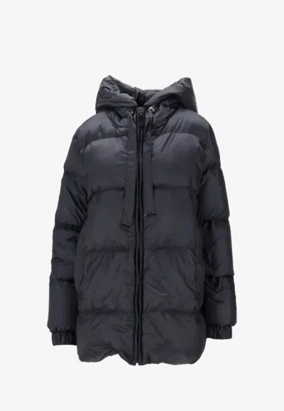 Max Mara The Cube Seia Water-repellent Down Jacket In Black