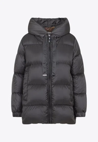 Max Mara The Cube Seia Zip-up Padded Jacket In Black
