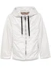 Max Mara The Cube Women Short Hooded Jacket In Light Grey