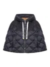 Max Mara The Cube Sisoft Padded Jacket In Drop-proof Nylon Canvas In Black