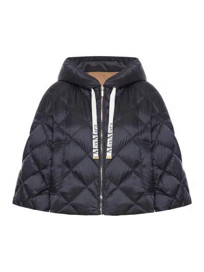 Max Mara The Cube Sisoft Padded Jacket In Drop-proof Nylon Canvas In Black