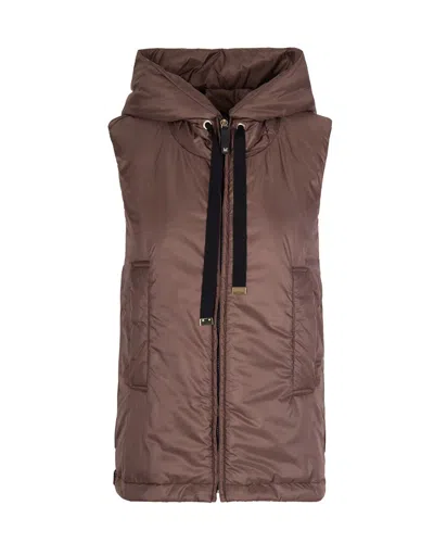 Max Mara The Cube Sleeveless Jacket In Animal Print