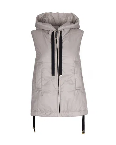 Max Mara The Cube Sleeveless Jacket In Silver