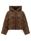 Max Mara The Cube Spaceca Down Jacket In Brown