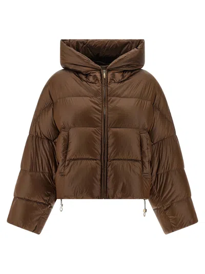 MAX MARA THE CUBE SPACECA PUFFER JACKETS BROWN