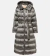 Max Mara The Cube Spacev Metallic Down Coat In Metallic