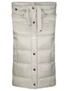 Max Mara The Cube Tecla Padded Sleeveless Ves In Neutral