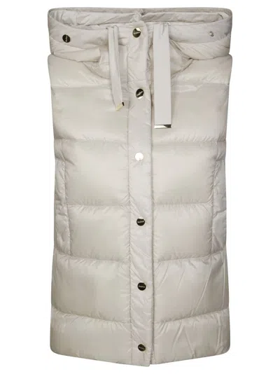 Max Mara The Cube Tecla Padded Sleeveless Ves In Neutral