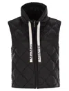 Max Mara The Cube Tregic Down Vest In Black