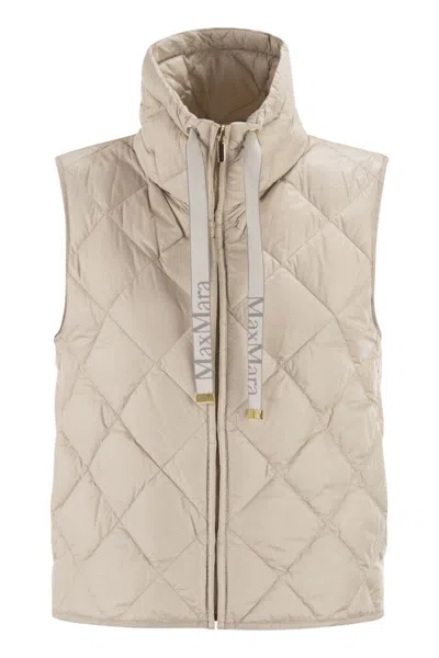 MAX MARA THE CUBE MAX MARA THE CUBE TEGIC - DRIP-PROOF CANVAS PADDED WAISTCOAT