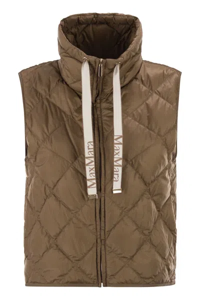 Max Mara The Cube Tegic - Drip-proof Canvas Padded Waistcoat