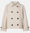 Max Mara The Cube Tesoro Cotton-blend Twill Jacket In Gray