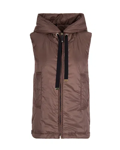 Max Mara The Cube The Cube 100% Polyester Jacket In Brown