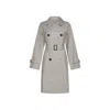 Max Mara The Cube Blend Cotton Trench Coat Women In Gray