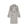 Max Mara The Cube Blend Cotton Trench Coat Women In Gray