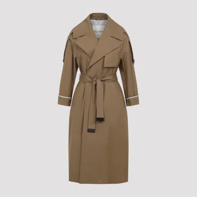 Max Mara The Cube The Cube Trench Coat In Brown
