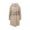 Max Mara The Cube Ti-drop Satin And Taffetà Down Jacket In Brown