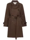 Max Mara The Cube Titrench Trench In Brown