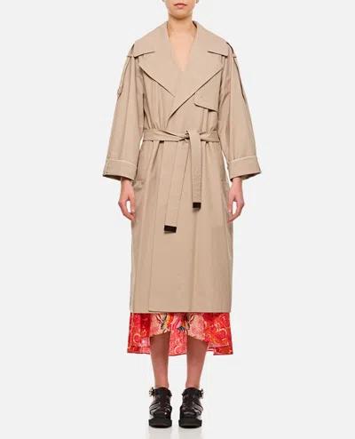 Max Mara The Cube Tranch In Beige
