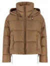 Max Mara The Cube Trebi Down Jacket In Brown