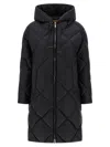Max Mara The Cube Trefe Nylon Long Jacket In Black