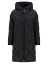 Max Mara The Cube Trefe Nylon Long Jacket In Black