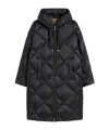 Max Mara Down Jacket In Iridescent Water-repellent Fabric In Black