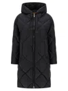 Max Mara The Cube Trefe Nylon Long Jacket In Black